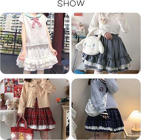 シェリエ 5周年記念 チェック柄Aラインミニスカート ボリューム