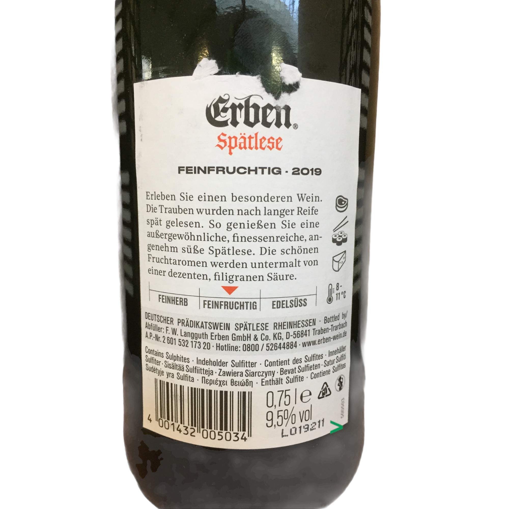 Franz Wilh. Langguth Erben Spätlese feinfruchtig 0,75L 9,5% Vol.