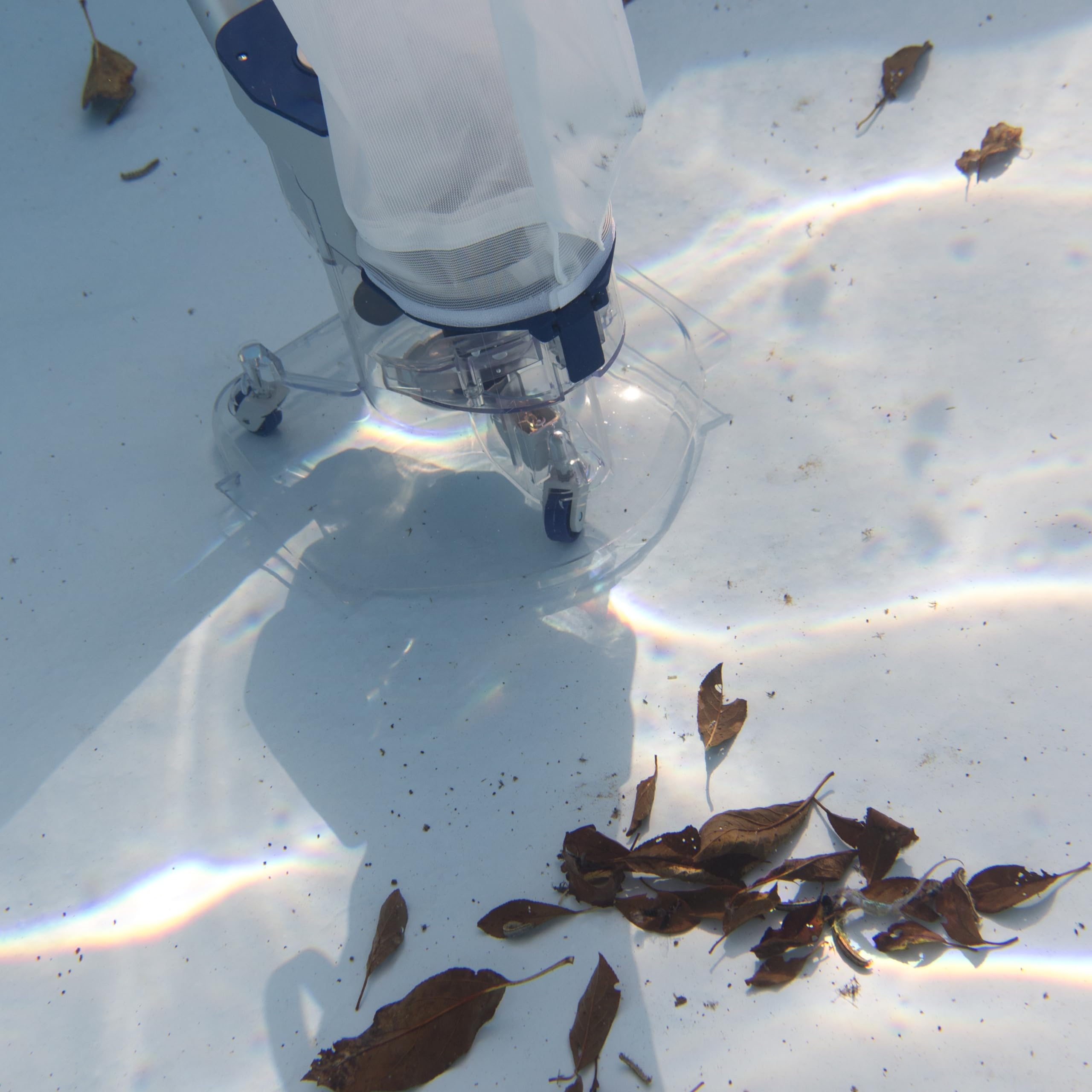 Leaf Eater, Limpiafondos de batería sin Cables, para Piscinas elevadas y enterradas, con Filtro Extragrande 6L - Gre LE75