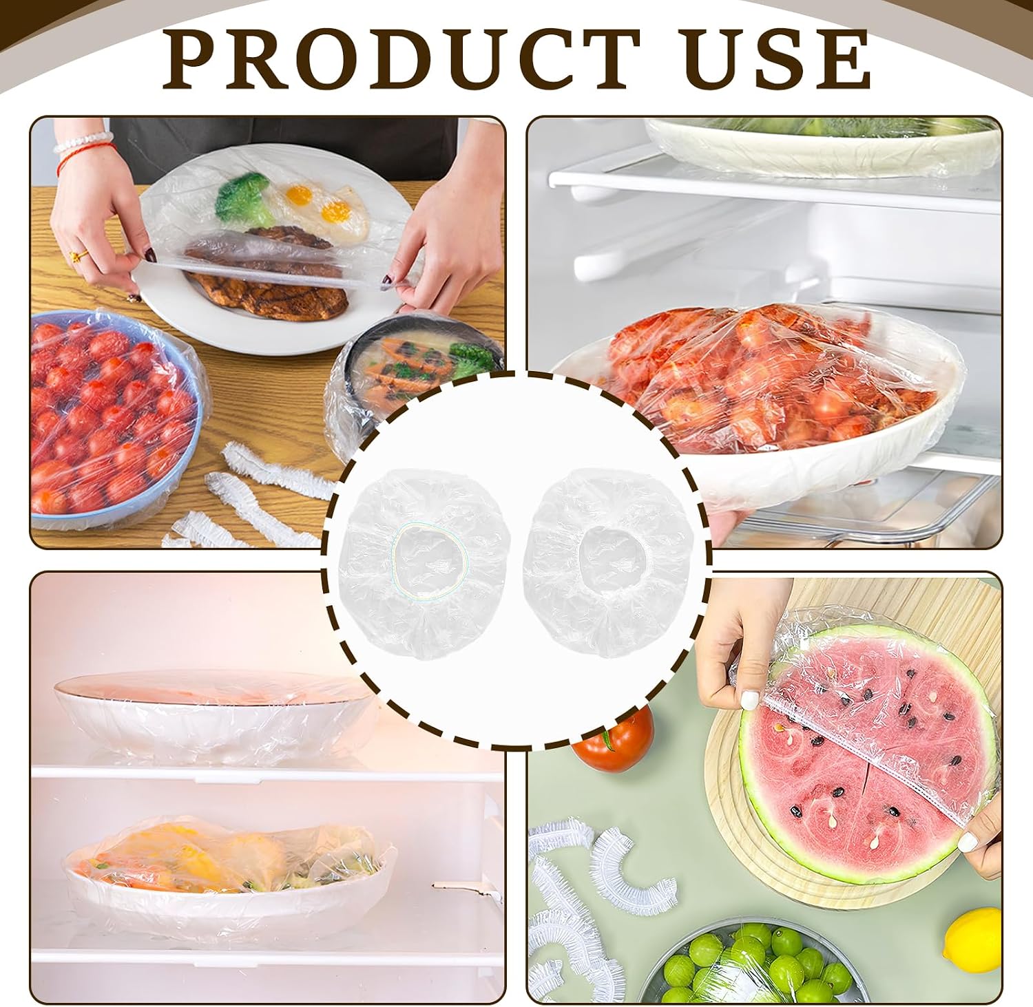 200 Pcs Bowl Covers for Bread Proofing,Elastic Plastics Food Covers Fits Bowls Up to 8 Inch,Sourdough Bread Baking Supplies,for Sourdough,Dough Rising and Kitchen Storage Keep Food Fresh