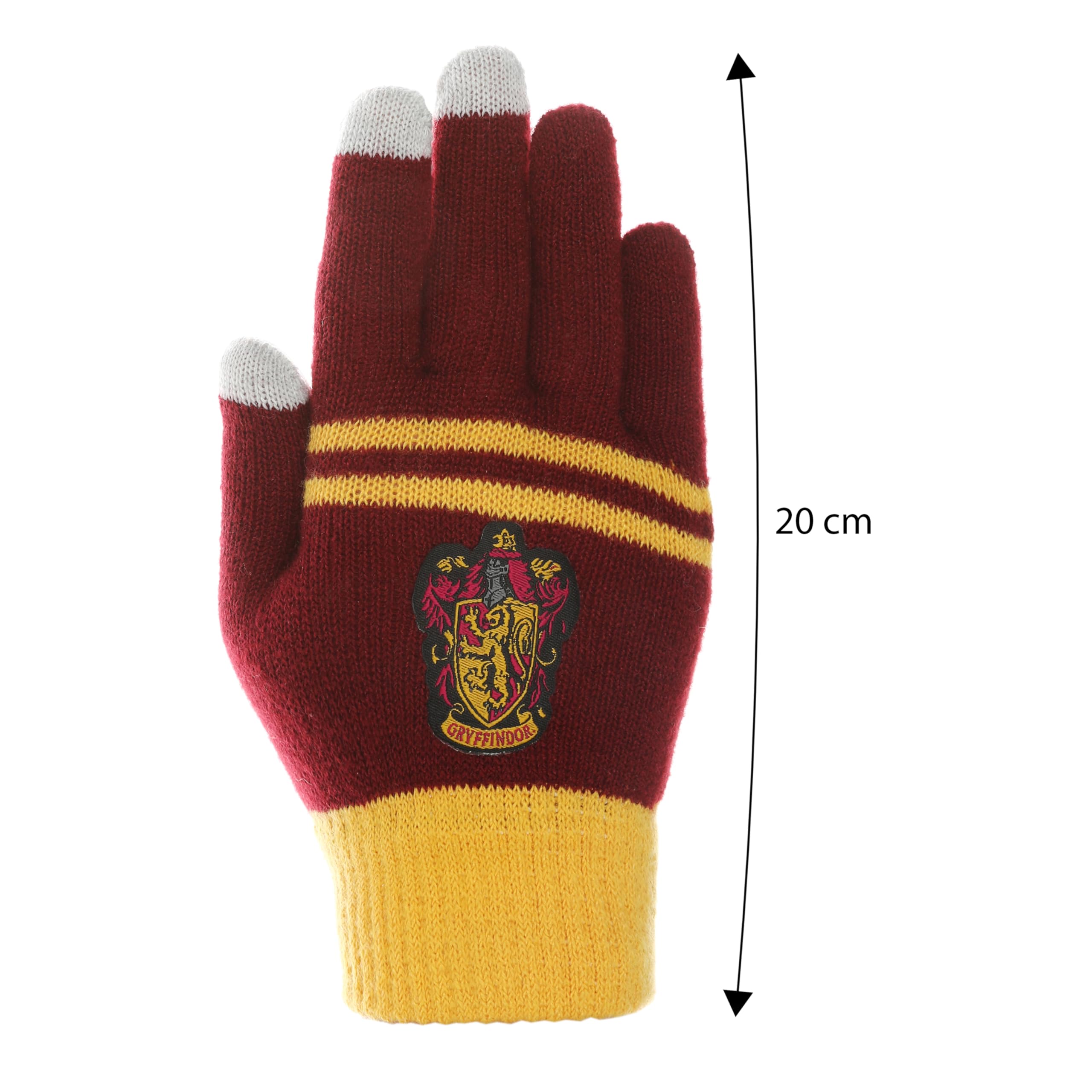 Harry Potter Écharpe officielle Gryffondor, bonnet et gants - Ensemble d'accessoires pour femmes et enfants - Cadeau et accessoires de costume de Poudlard