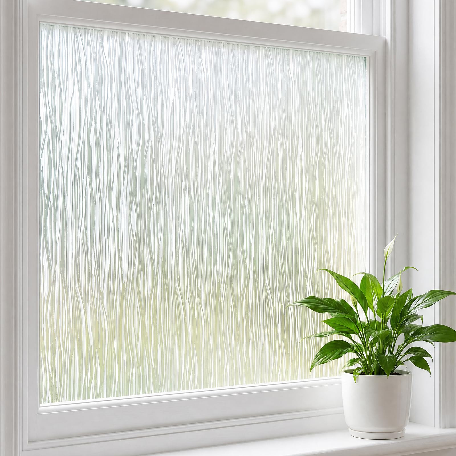 Lifetree Frosted Window Film Privacy, Static Cling, Translucent, 60 * 200cm