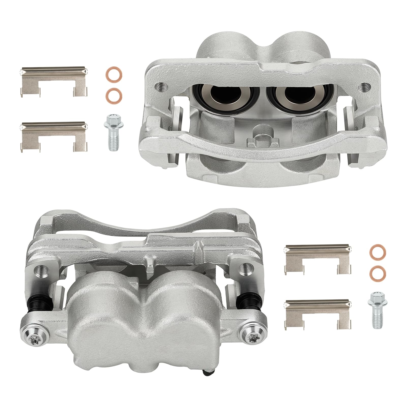 Photo 1 of ILONPA Disc Brake Caliper Assembly with Bracket Front Left & Right 2PC