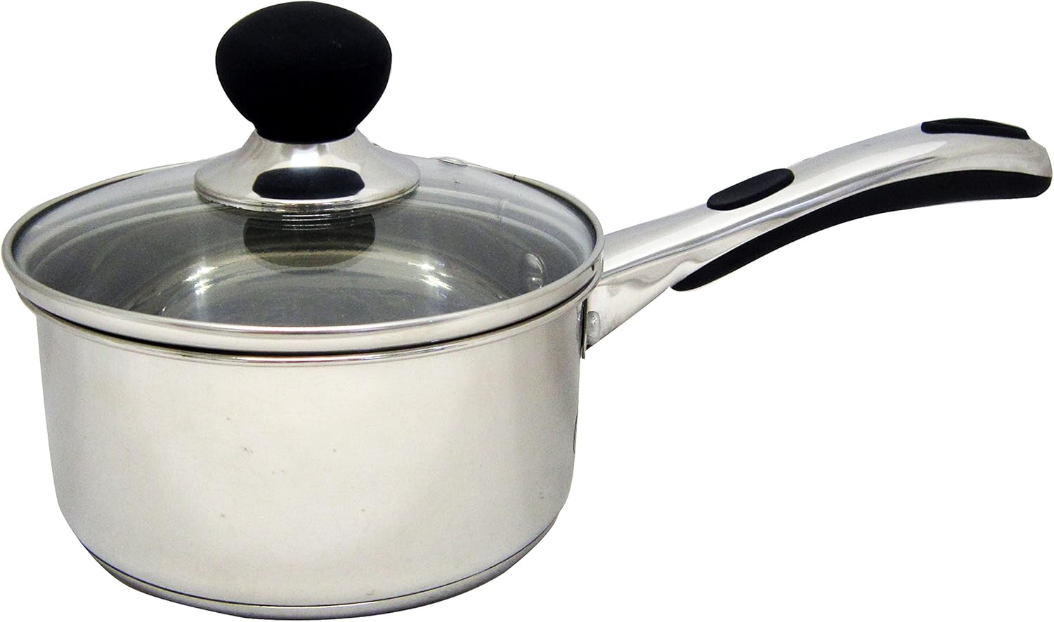 Sabichi 18cm Stainless Steel Saucepan with Lid Induction Ready, NonStick, Easy Grip Handle