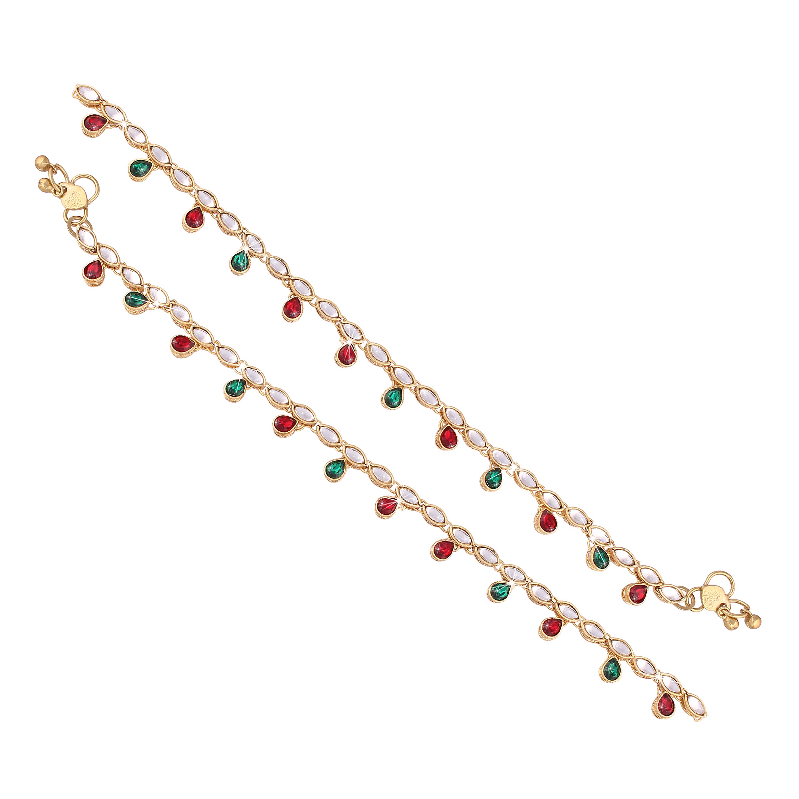 See full amazon price history chart for I Jewels Traditional Gold Plated Kundan Anklets For Girls & Women A017RG I Jewels Traditional Gold Plated Kundan Anklets For Girls & Women A017RG (B01N6OGSCY) Amazon Price History, Amazon Price Tracker