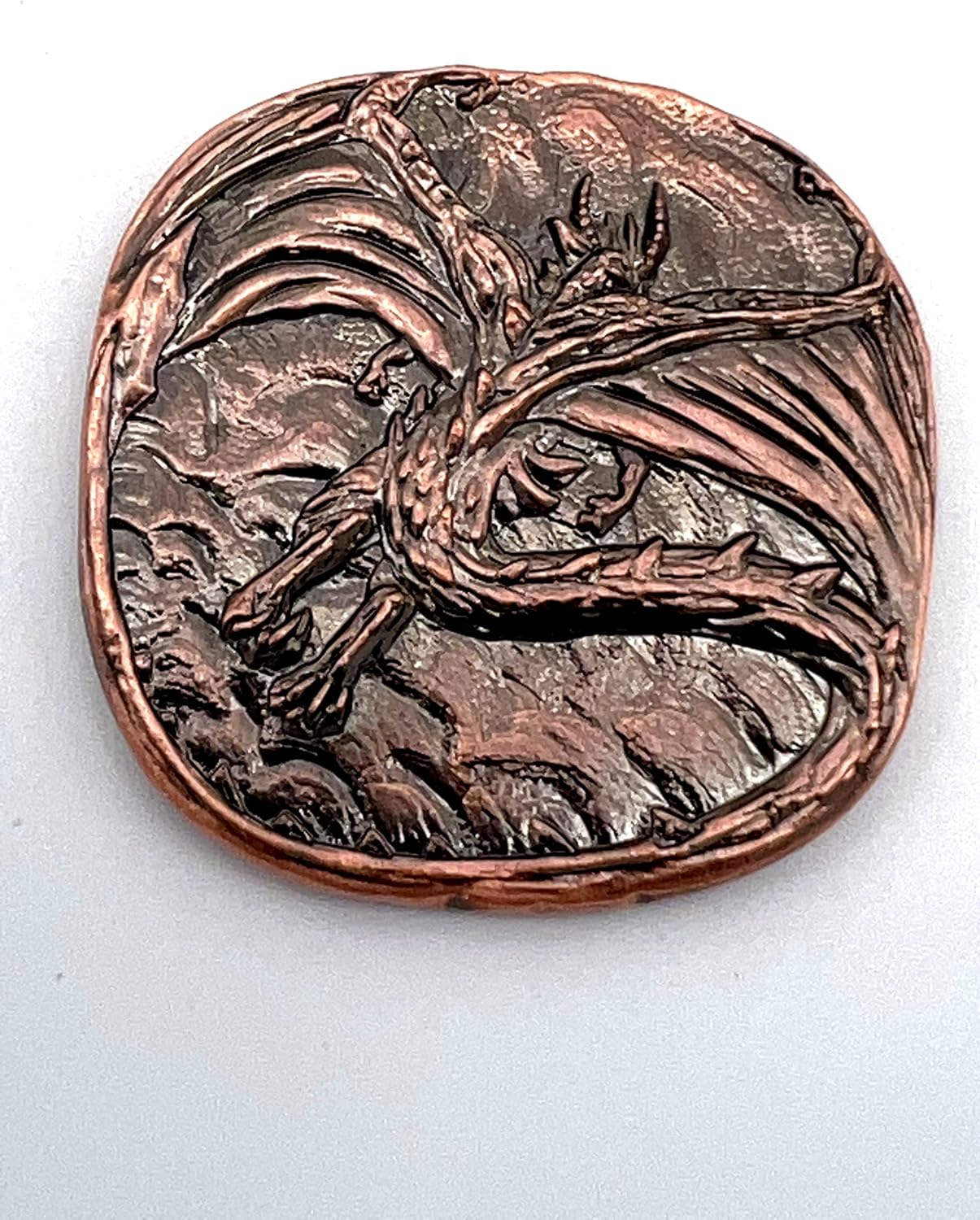 Copper Dragon Decision Coin D2 Heads-Tails - Yes-No RPG LARP