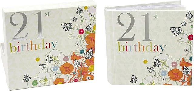21ST BIRTHDAY PHOTO ALBUM BOXED LAURA DARRINGTON