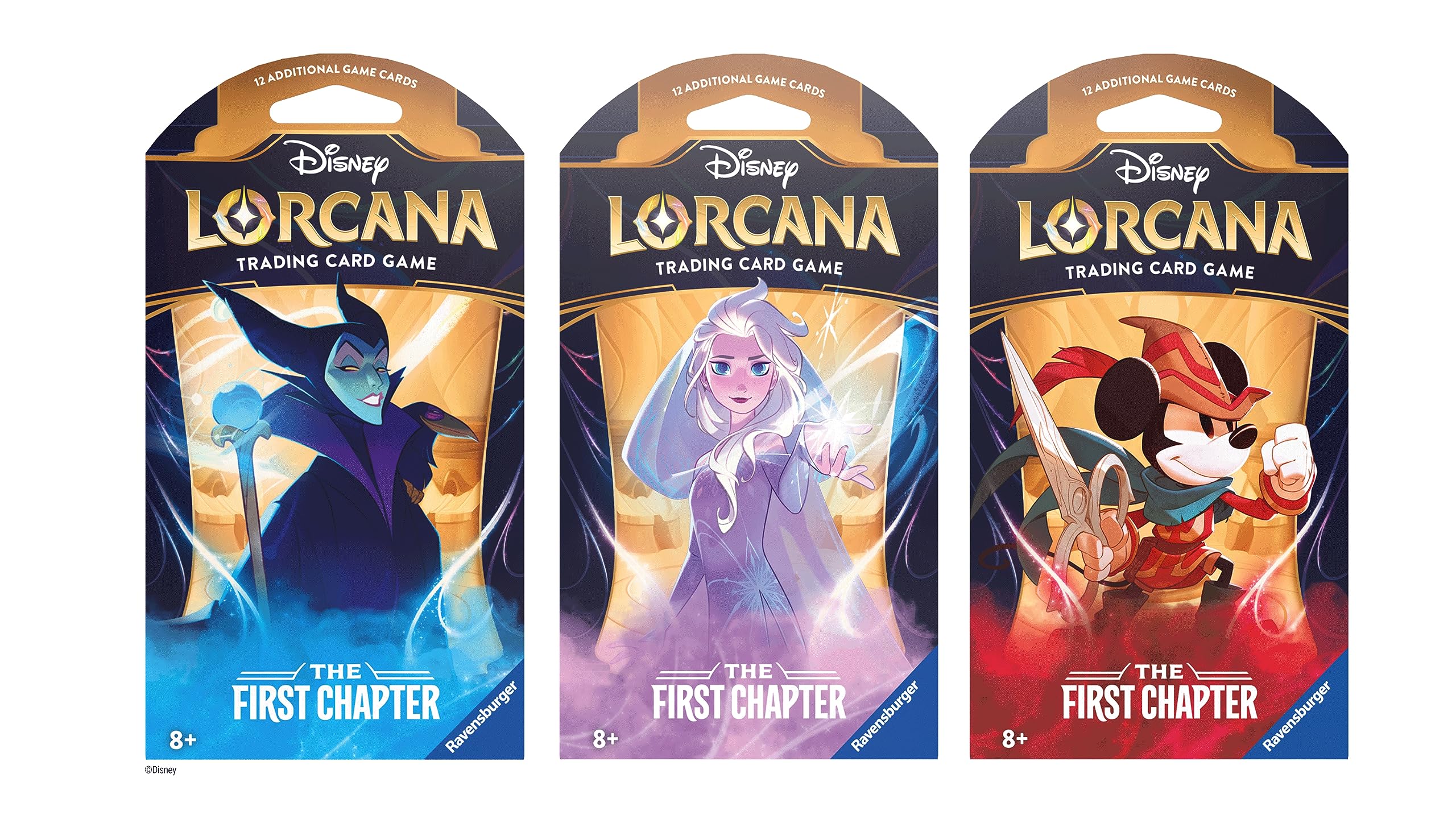 Ravensburger Disney Lorcana TCG: The First Chapter Assorted Single Booster Pack (12 Cards) | Collectible Trading Cards | Ideal for Disney Fans & TCG Players