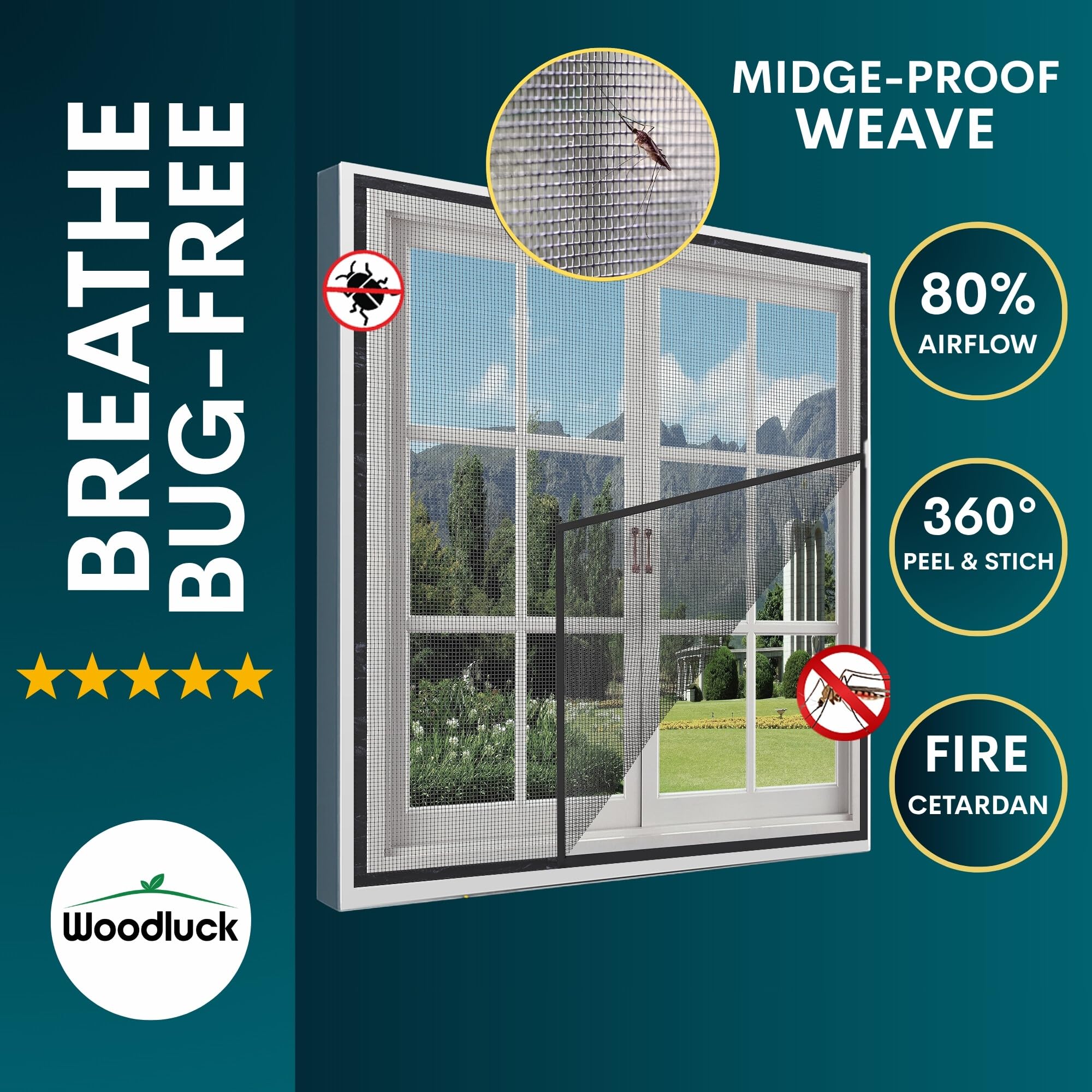 Woodluck Mosquito Net - Window Protection -8