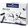 Faber-Castell 167152 - Set de démarrage Manga, stylos à encre noire avec fineliners et accessoires, adaptés au dessin manga s