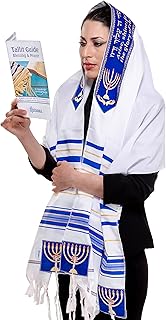 Tallit Prayer Shawl with Matching Bag 24"x72", Certified Kosher, Kumi Ori Tallit for Men and Women, Made in Israel
