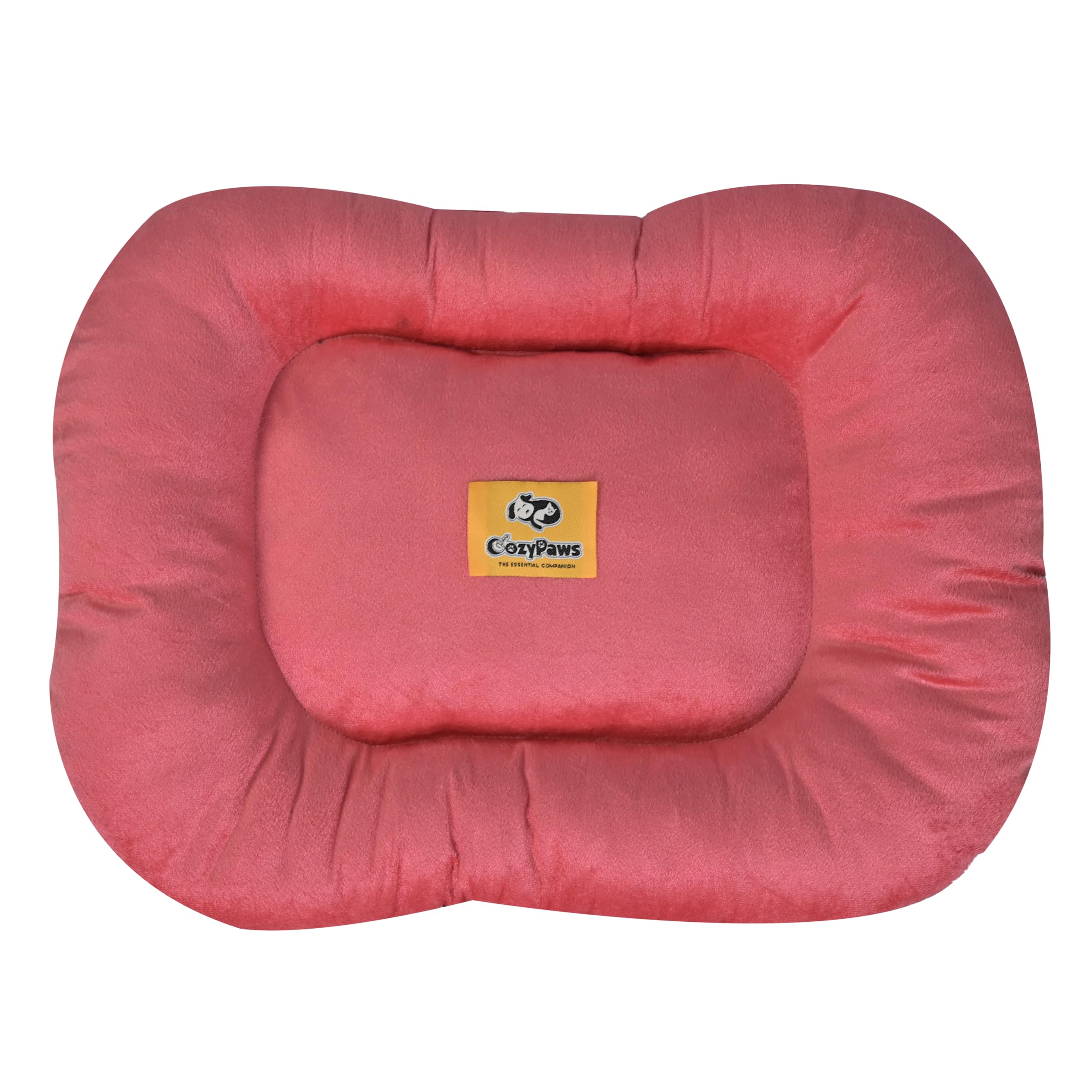 CozyPaws Velvet Pet Bed for Dog, Cat & Puppy, Premium Rectangular Washable Dog Bed Sofa for Dogs and Cats (Peach, Medium) (B0D79716K7) Amazon Price History, Amazon Price Tracker