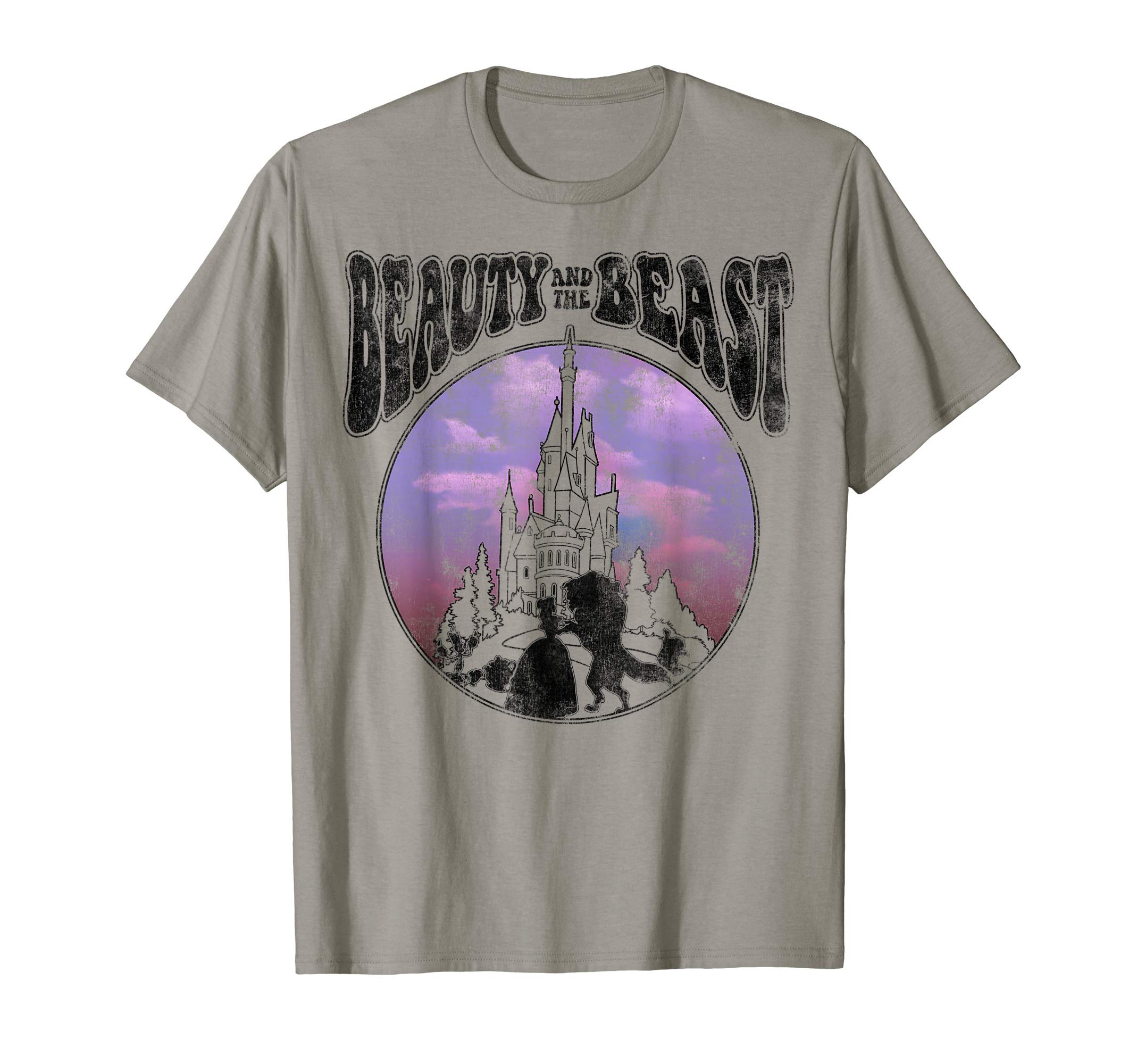 DisneyBeauty and the Beast Watercolor Palace Silhouettes T-ShirtOEKO-TEX STANDARD 100