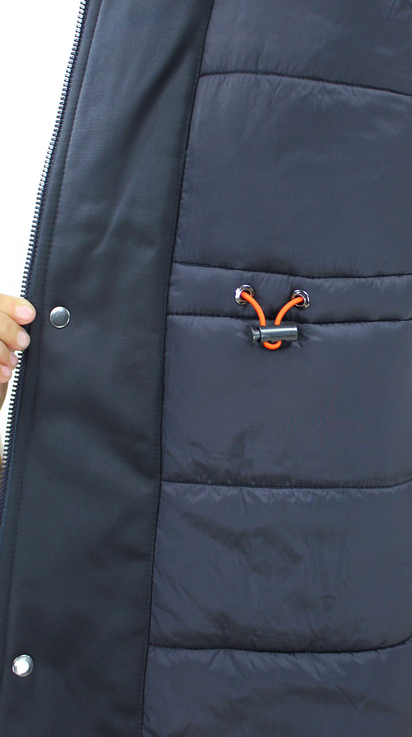 Evoga Giubbotto uomo invernale casual giacca lunga piumino Parka