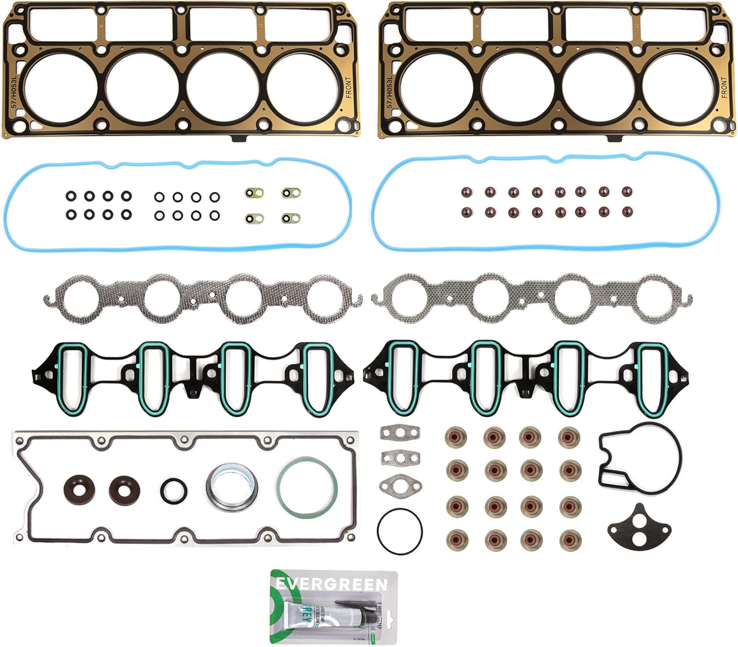 MA-9761303609 MLS Head Gasket Set Compatible With/For 99-01 Buick Cadillac Chevrolet GMC 4.8L 5.3 V8 OHV