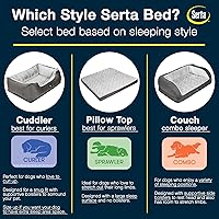 Vista 7 de Cama ortopédica para mascotas Serta Cuddler para perros – Marrón chocolate (grande)