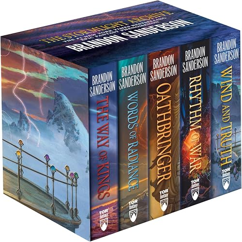 Stormlight Archive HC Boxed Set, Books 1-5: The Way of Kings, Words of Radiance, Oathbringer, Rhythm of War, Wind and Truth