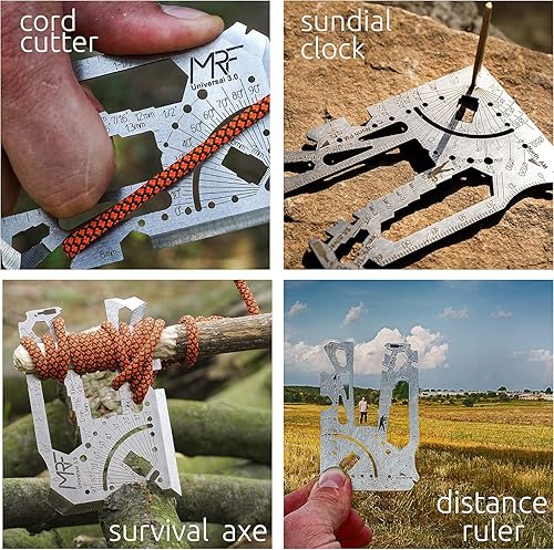 Miniatura 4 de Tarjeta universal 3.0 de crédito multiherramienta - Herramienta de cartera EDC 60 en 1 - Acero 440C endurecido - Fabricado en Ucrania y probado en