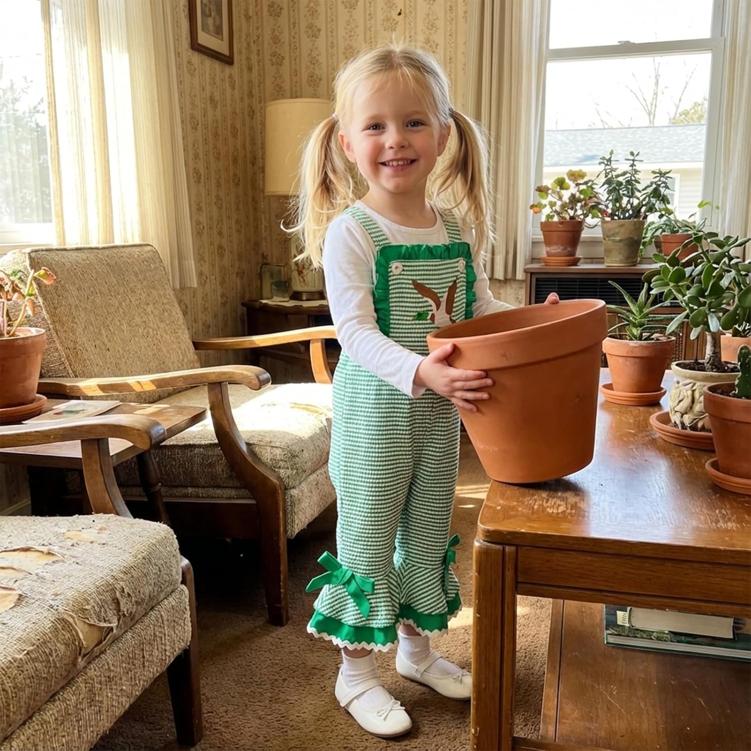 Toddler Baby Girl Bell Bottoms Romper Jumpsuit Kids Camo Overalls Suspender Flare Pants Outfit - Image 3