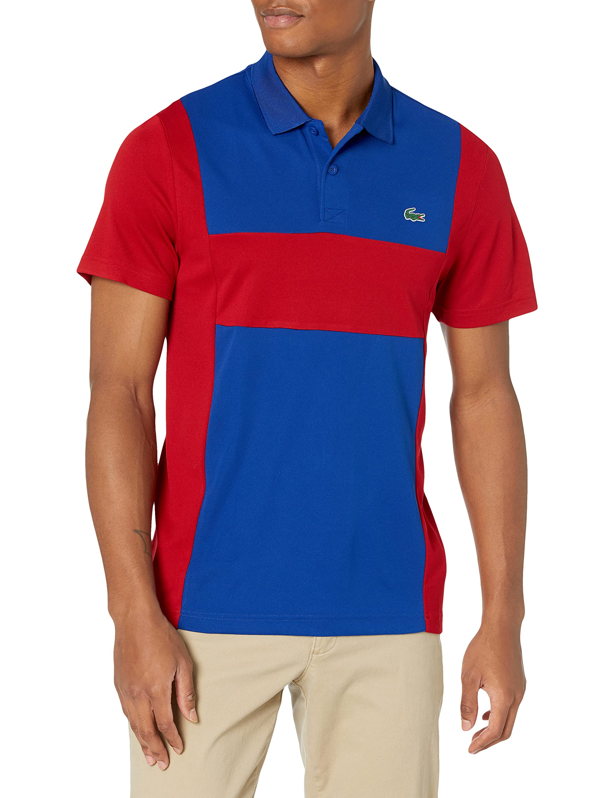 LacosteMen's Sport Short Sleeve Colorblock Ultra Dry Performance Polo