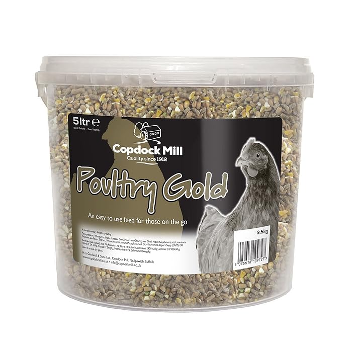 Buy Copdock Mill Range Poultry Gold Feed 5 Litre Tub Poultry Food for