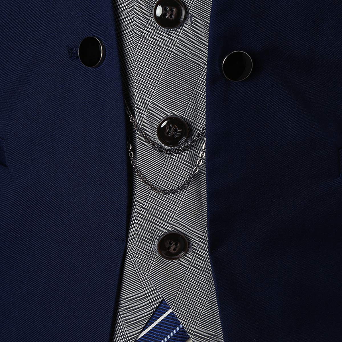 Fake Due Pezzi Gilet Uomo Slim Fit Blazer Senza Maniche Cerimonia Waistcoat