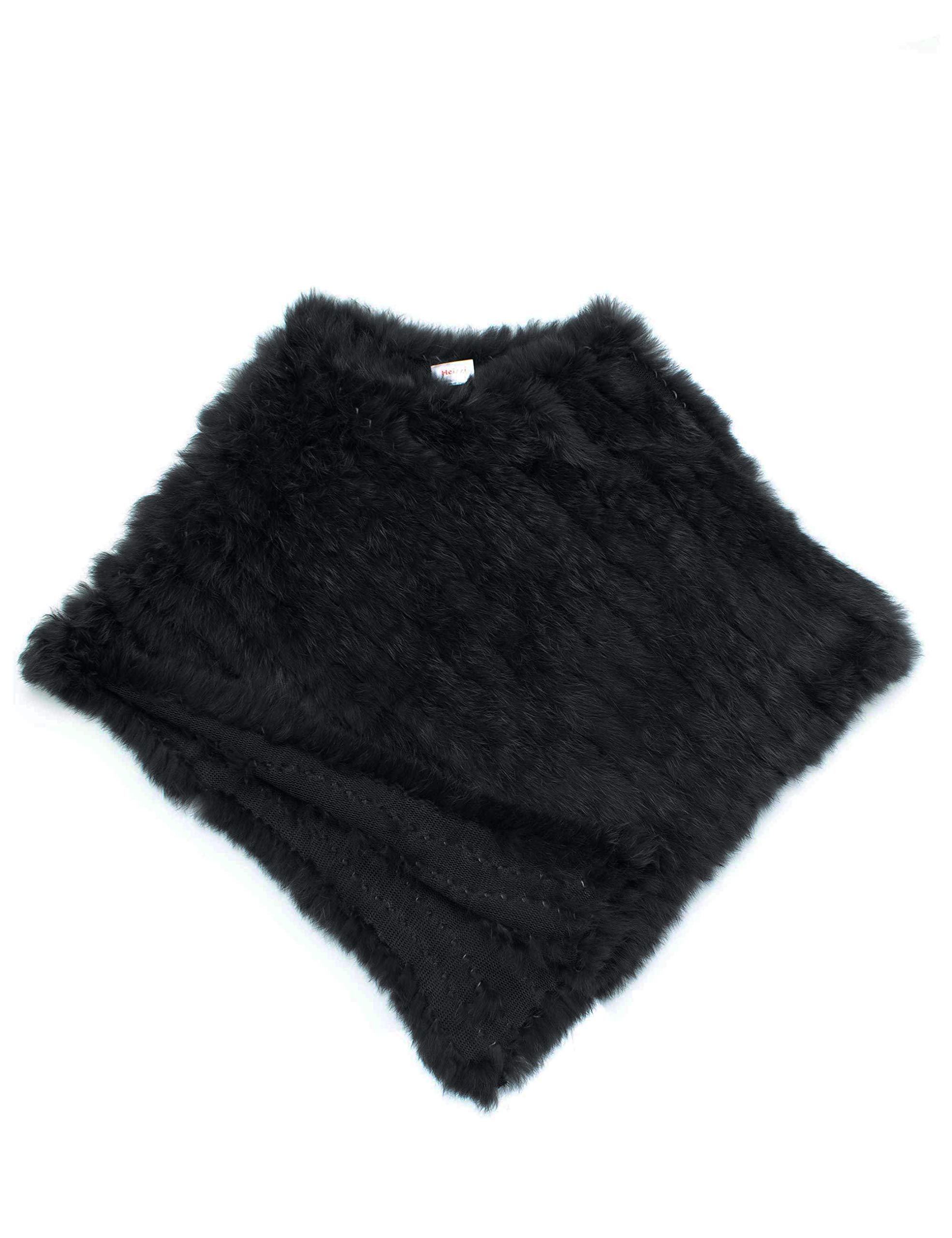 HEIZZI a Maglia Genuino Genuino Poncho Pullover