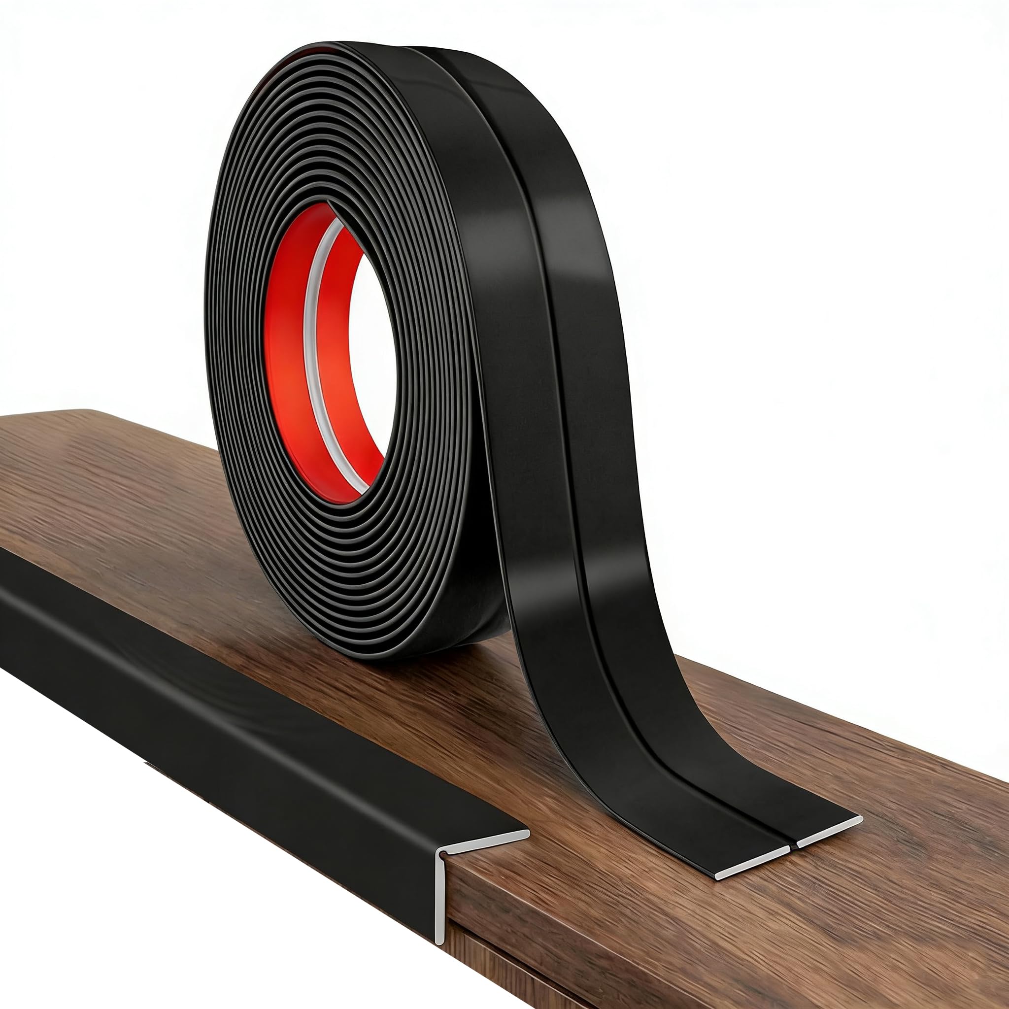 Westspark Wall Corner Protectors, Wall Trim Moulding Strip Protectors Wall Moulding for Tile Edging Ceiling (Black, 4cm×3m)