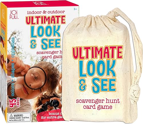 Juego de cartas Look and See Scavenger Hunt para interiores y exteriores para niños