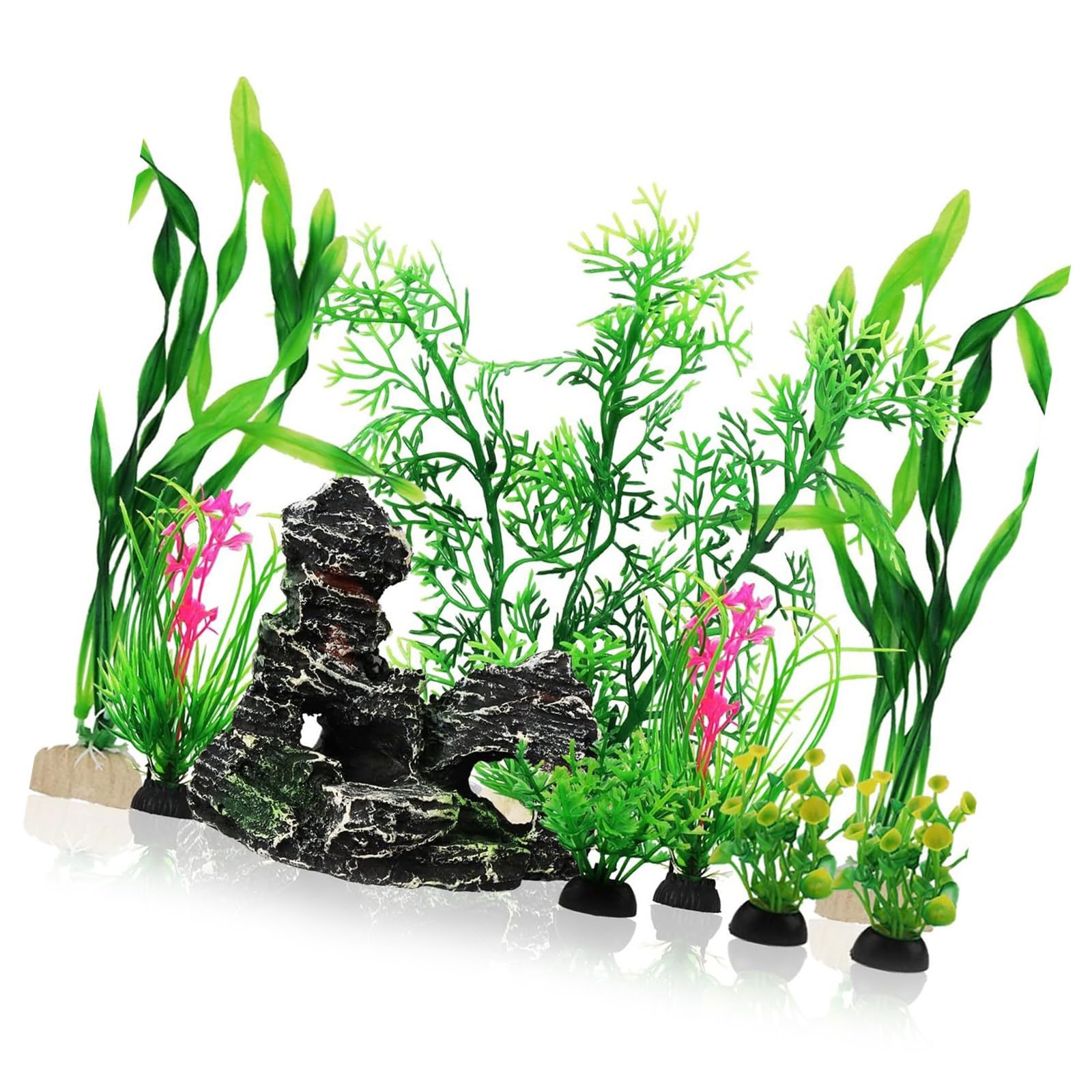 carotoe Aquariums Landscape Artificial Plant Fish Tanks Landscaping for Shrimp Breeding Landscape Ornaments Grass Craft Artificial Aquarium Plant