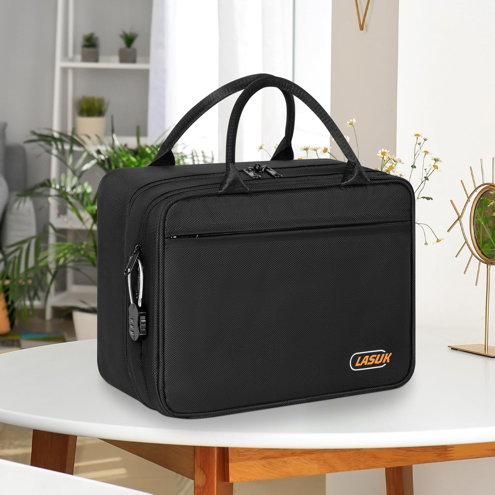 Amazon.com: LASUK Storage Bag With Digit Combination Padlock For