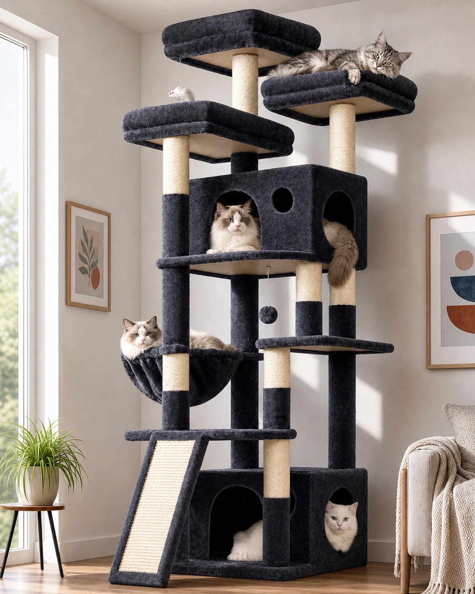 Photo 1 of Globlazer Heavy Duty Cat Tree F73C, 73in Tall