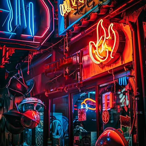 Miniatura 6 de Panel de luz electroluminiscente EL, 3.9 in x 3.9 in, lámpara de papel cortable para decoracióncosplayadvertencia, 3 modos brillo constante,