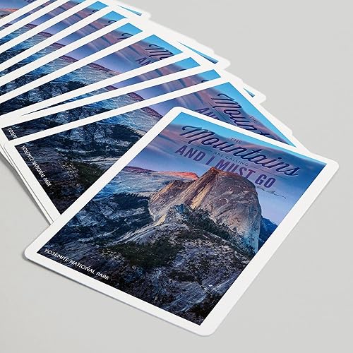 Miniatura 5 de Lantern Press Parque Nacional de Yosemite, California, The Mountains are Calling, Half Dome y Sunset (52 cartas de juego, baraja de cartas de tamaño