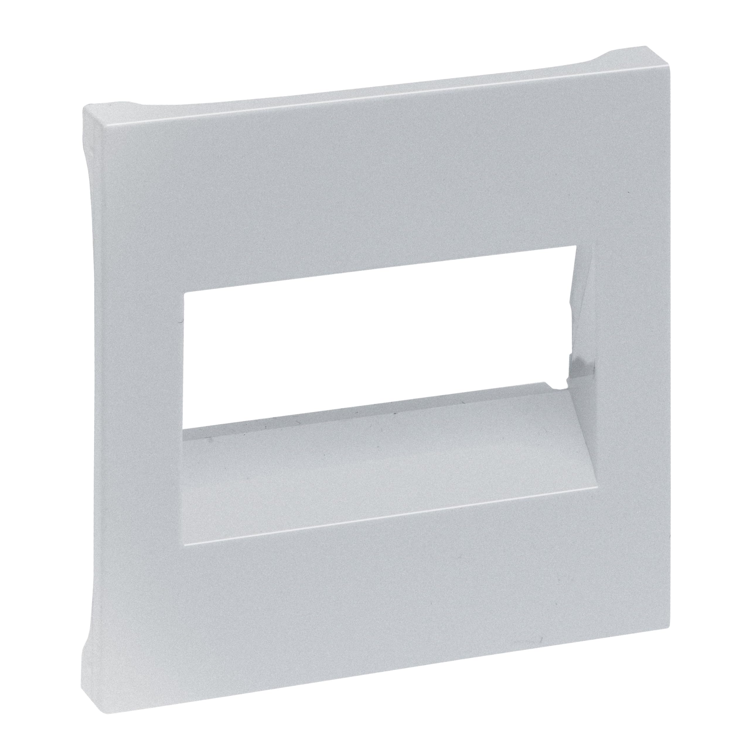 LEGRAND, Seano 765254 Cover RJ45 for 1 and 2-Way Data Sockets Painted Aluminium