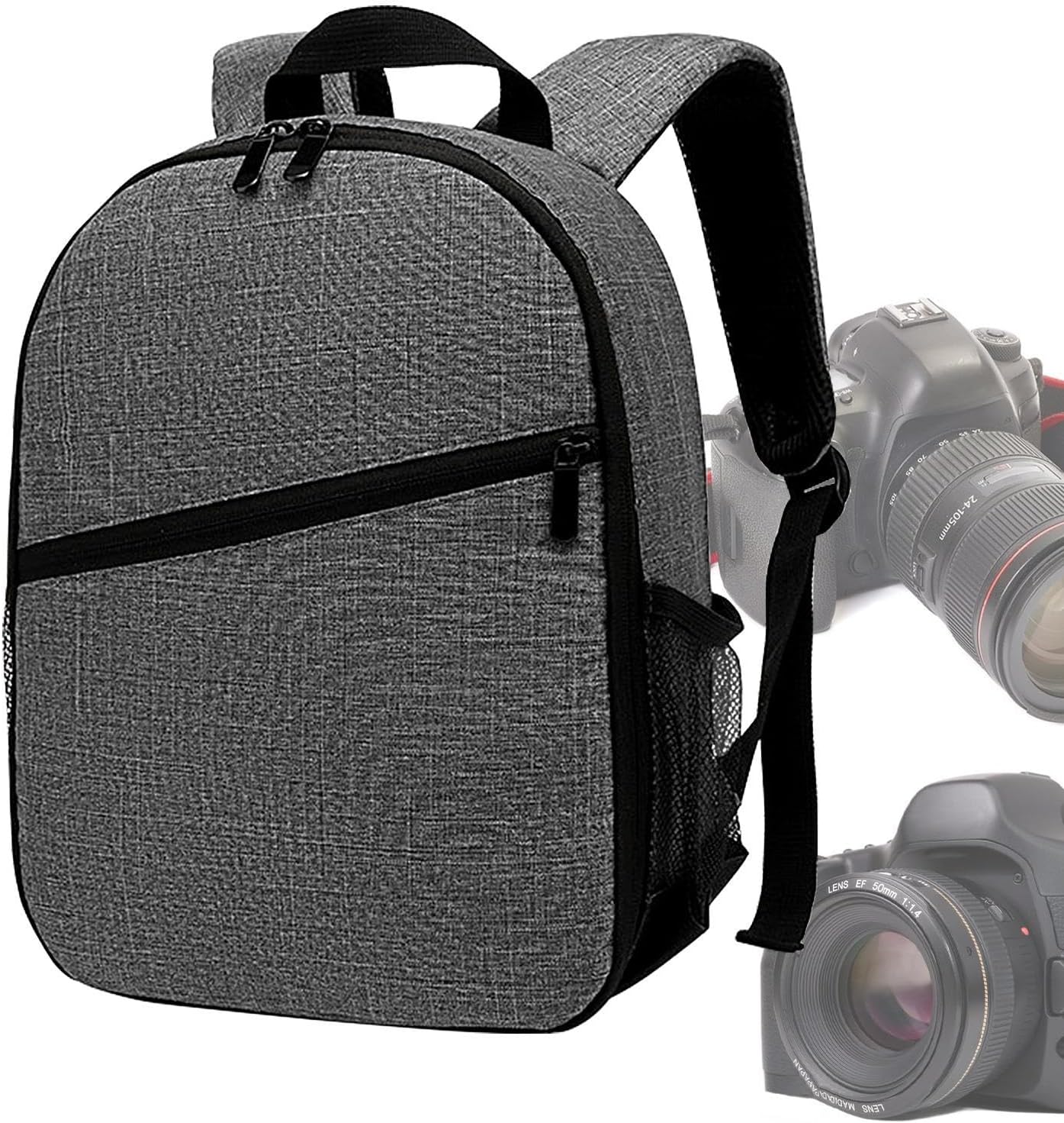 Zaino per Fotocamere Zaino Fotografi Materiale Robusto con Scomparti Personalizzabili Impermeabile Grande DSLR Fotografia per Gadget di Sicurezza Obiettivi Treppiedi 12 Pollici
