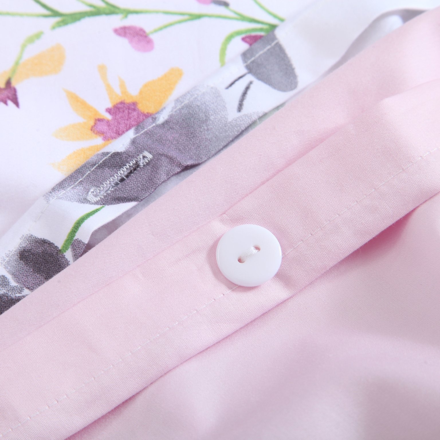 Brandream Luxus-Bettwäsche-Set, Blumenmuster, Queen-Size-Bettwäsche, weich