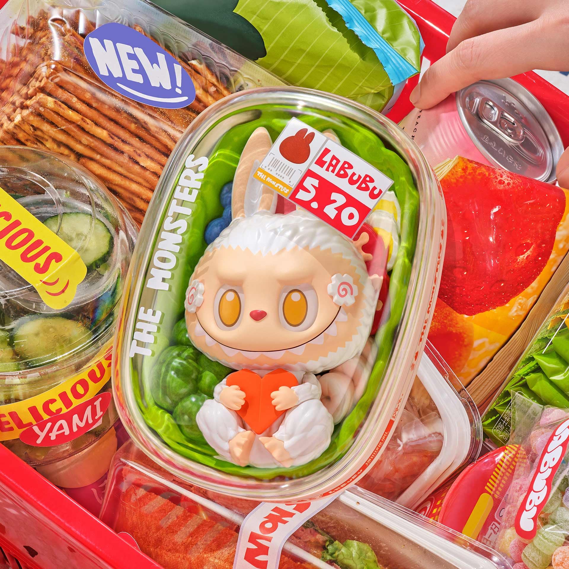 POP MART The Monsters Wacky Mart Series Blind Box Figures, Random