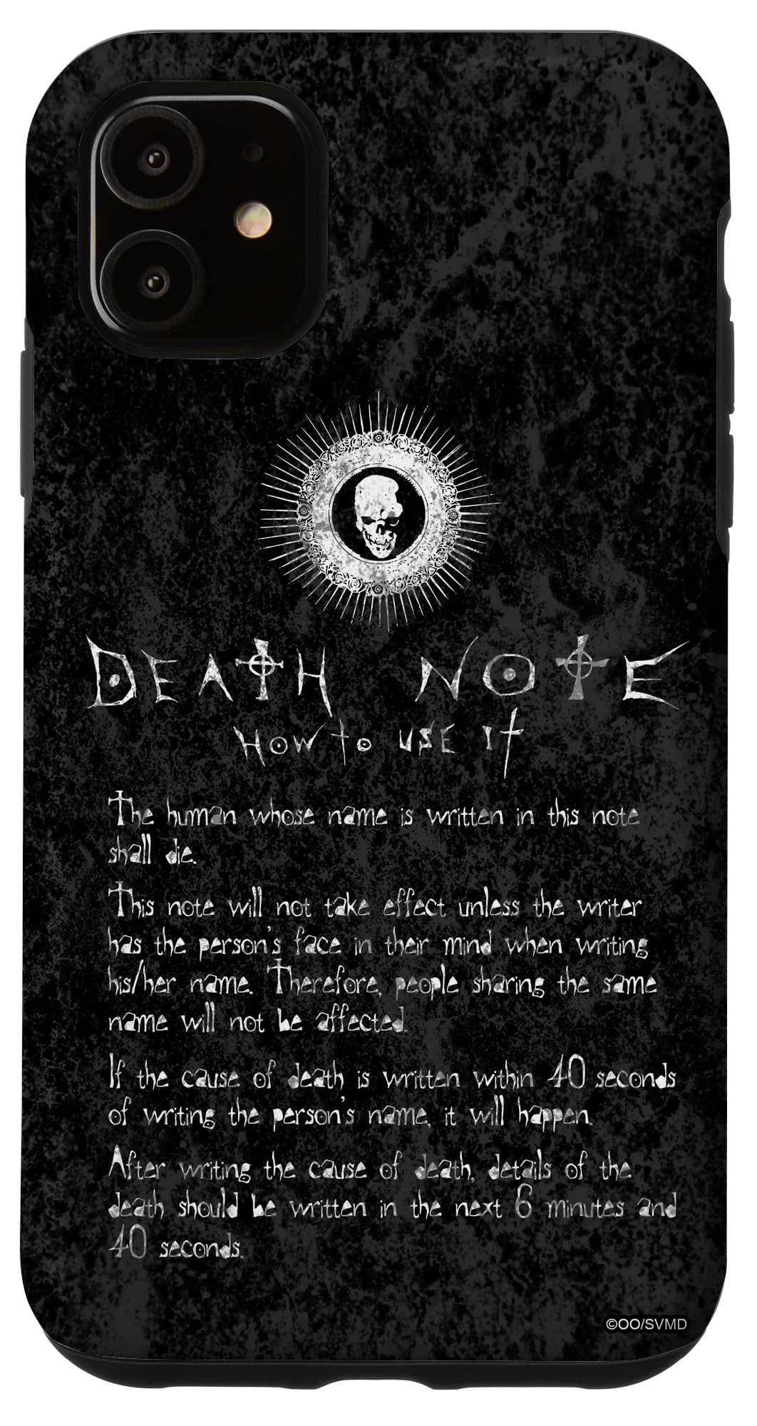 Death Note How to Use It Case for iPhone 11