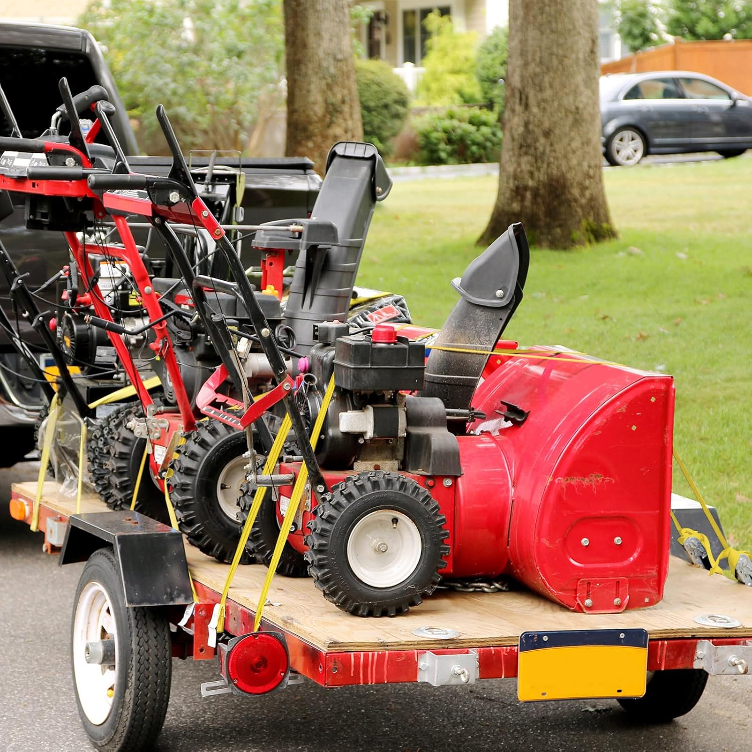 4 Pcs Lift Sling Straps Heavy Duty Web Slings Straps Polyester Nylon for Hoist Car Outdoor Using - Image 5