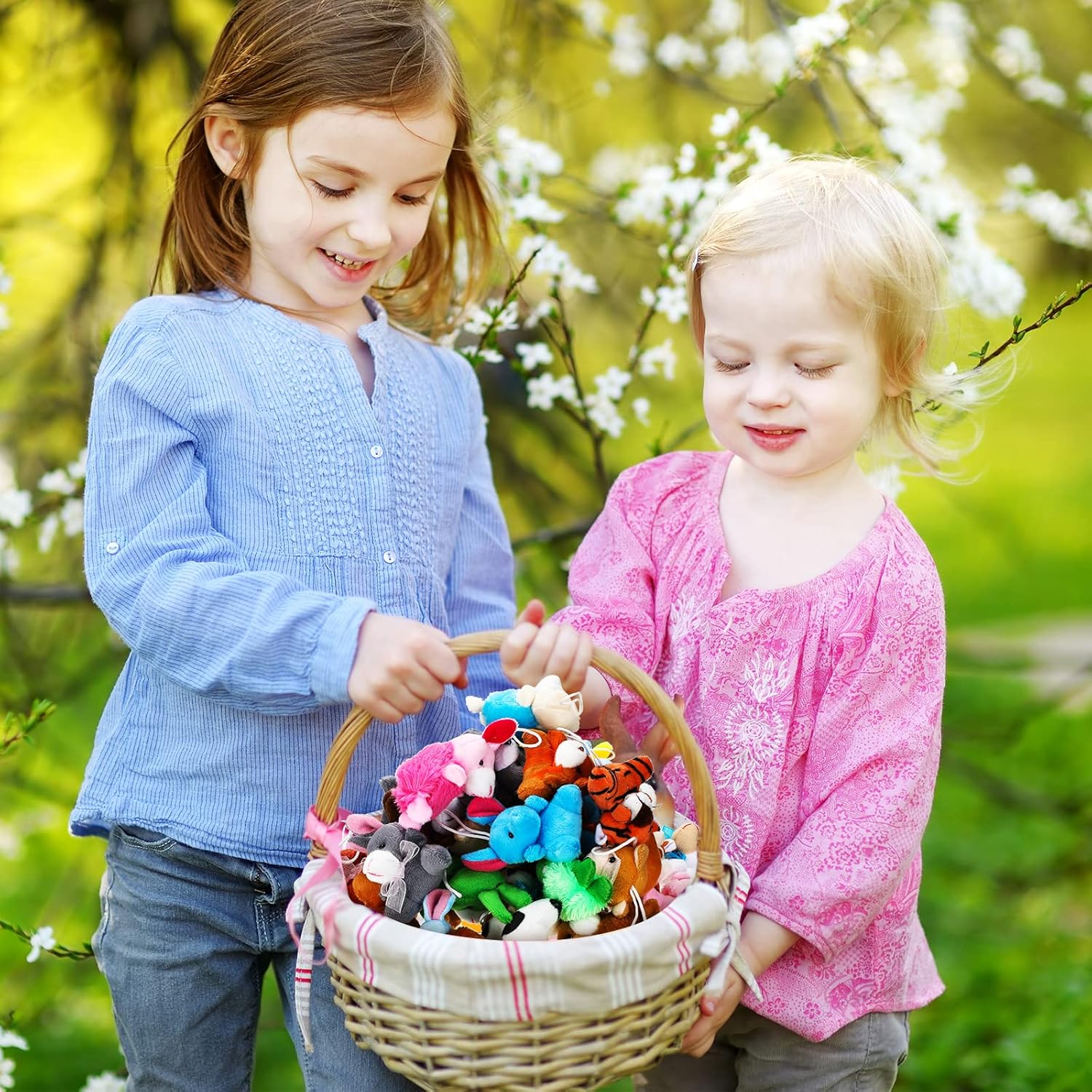 HyDren 200 Pcs Mini Stuffed Animals Bulk for Kids Easter Basket Stuffers Tiny Critter Animals Plush for Piñata Fillers Birthday Party Favors Classroom Gifts Carnival Prizes