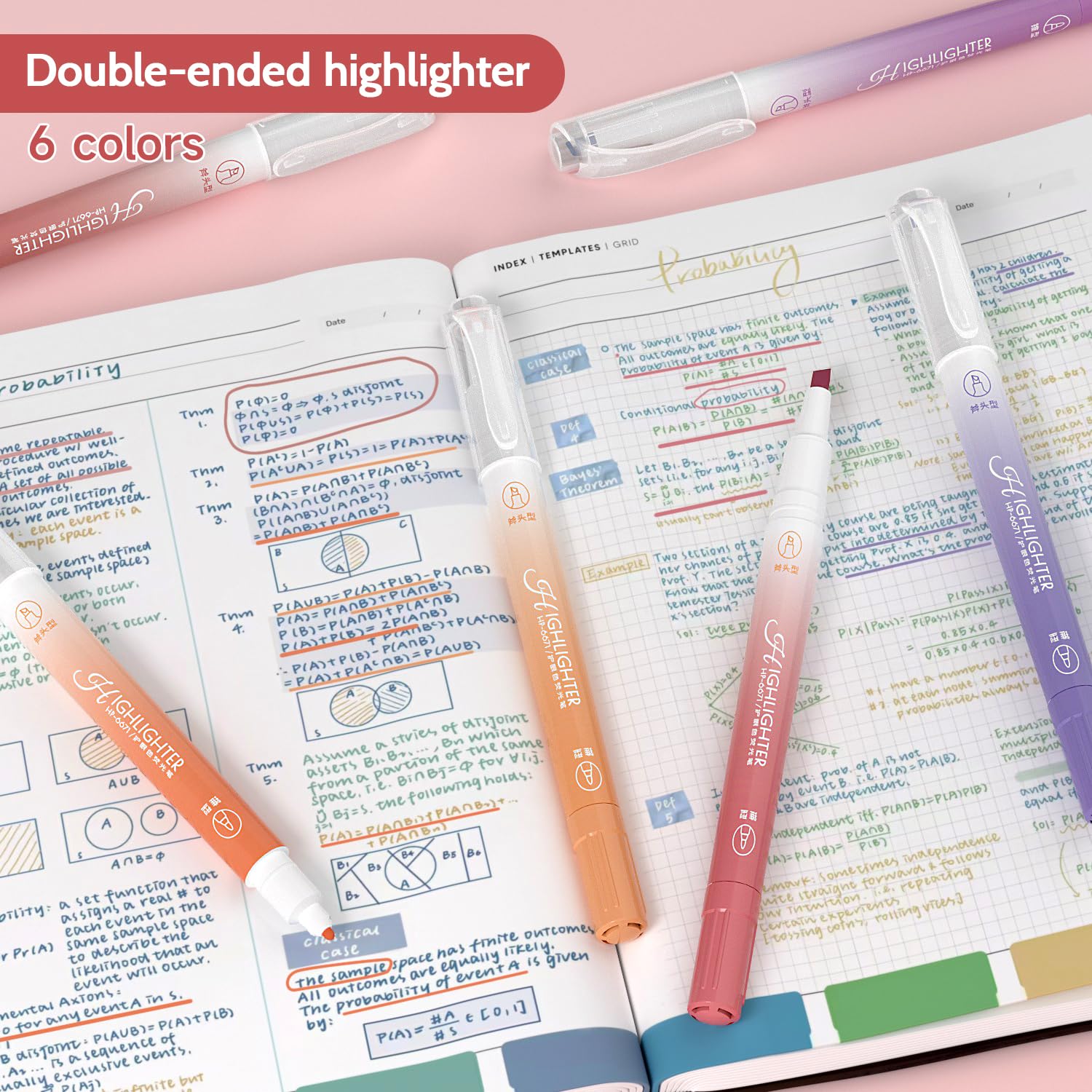 Gelstift-Set für Bibelstudium, mit Textmarkern in Rottönen, 10 Nachfüllungen, 75 Bibelindex-Tabs, kein Verlaufen, ergonomischer Griff, glattes Schreiben, perfektes christliches Geschenk für Tagebücher