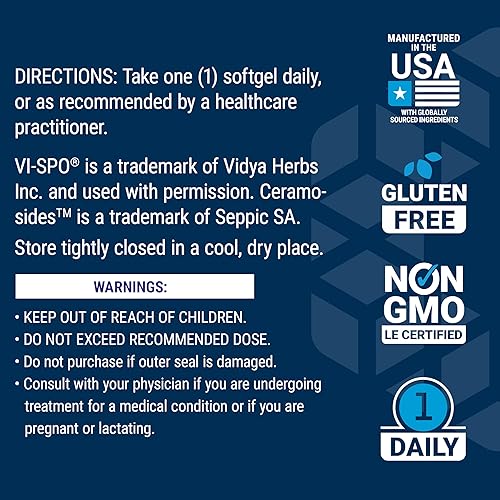 Miniatura 7 de Life Extension Crecimiento del cabello para mujeres, suplemento para el crecimiento del cabello, plenitud y densidad, Ceramosides, VI-SPO, sin OMG,