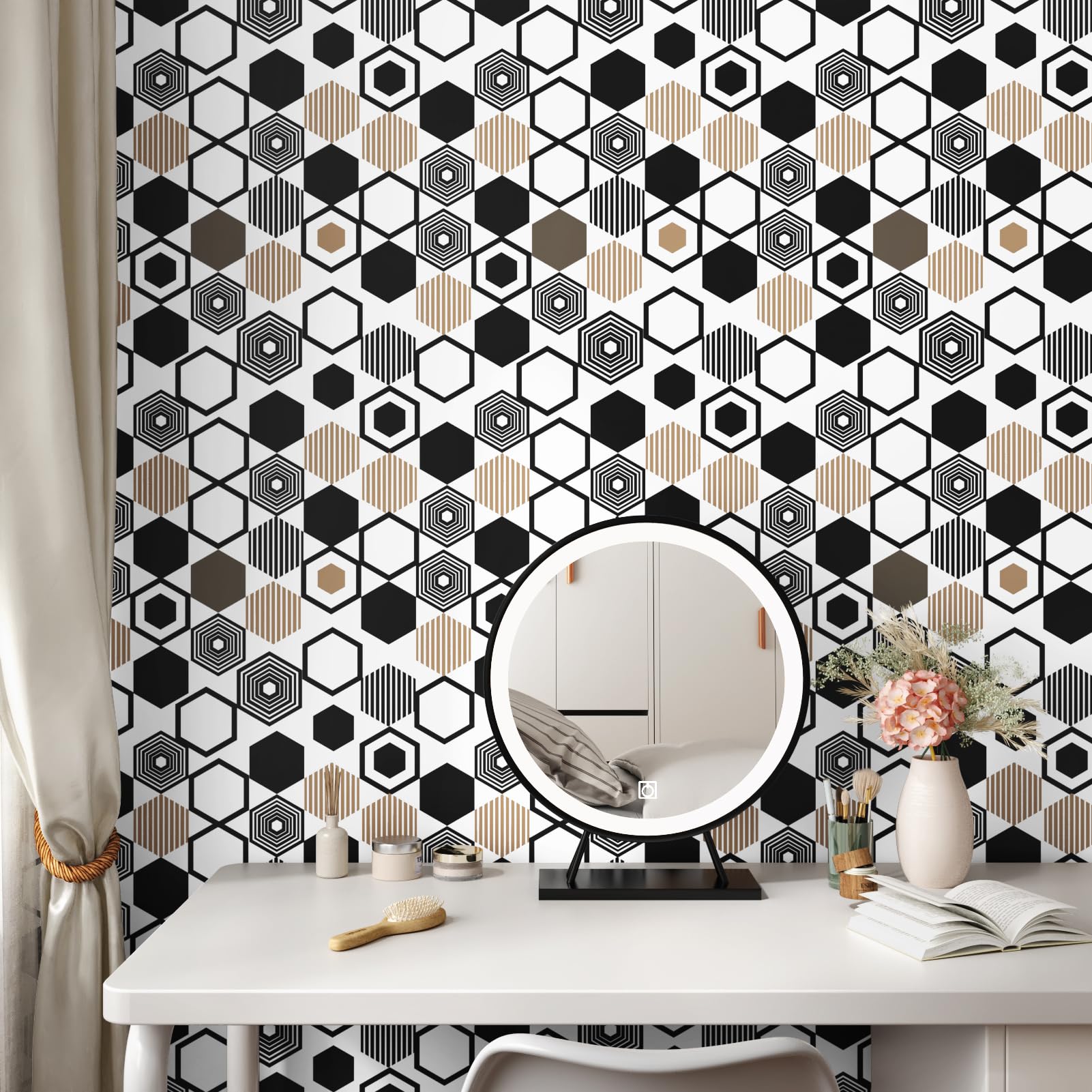 Vinilo Adhesivo Gris Papel Tapiz Autoadhivo De PVC De Grano De Madera Gris,  Adhivo Impermeable De 15m Para Pelar Papel Tapiz Blanco, image size:1601x1601