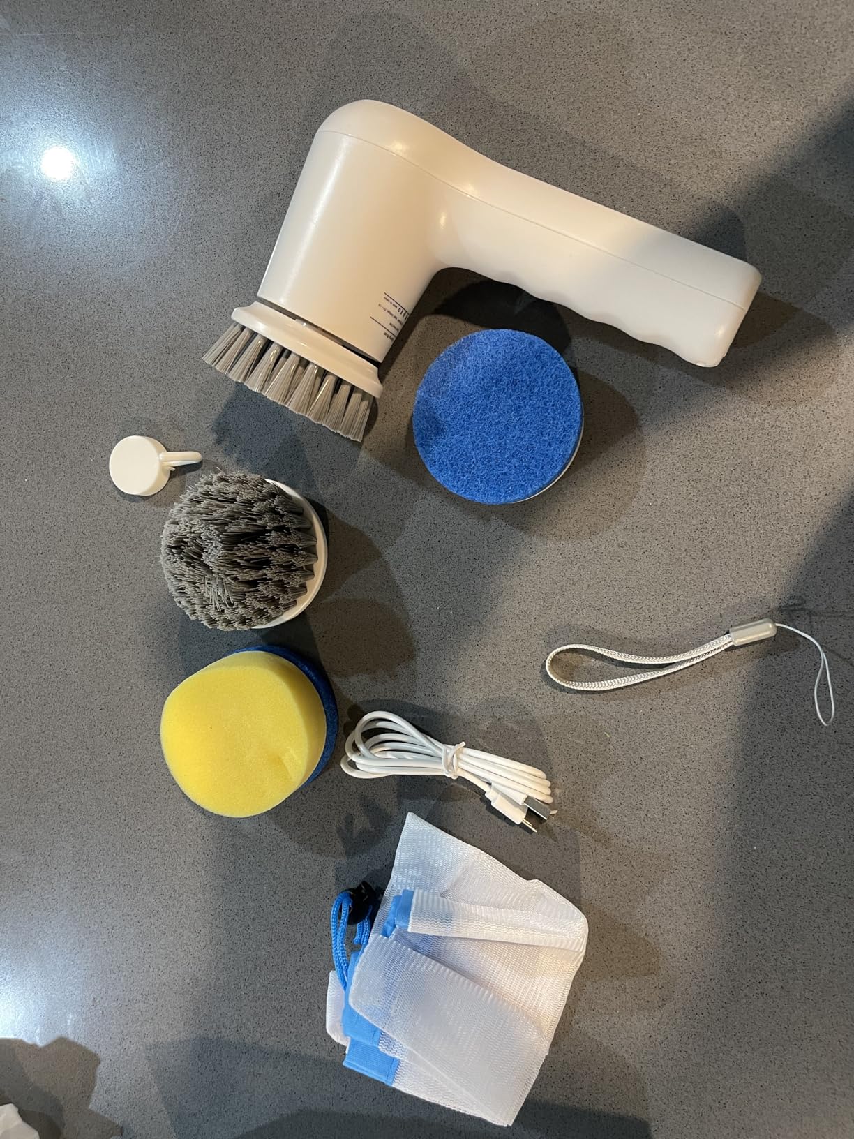 GRUTTI Electric Spin Scrubber Rechargeable Cordless Electric Cleaning