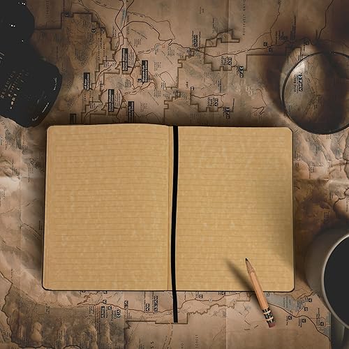 Vista 17 de Samsill Cuaderno vintage de tapa dura, 200 páginas rayadas, marrón, 5.25 x 8.25 pulgadas Marrón oscuro