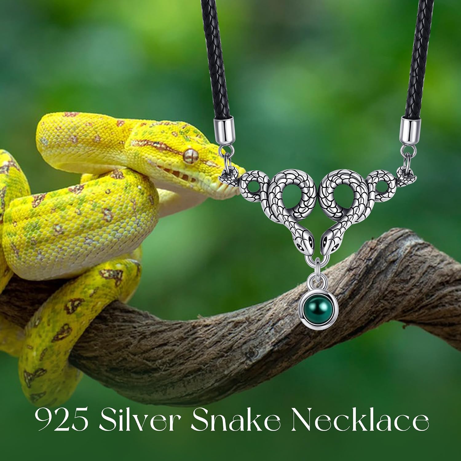 Snake Necklace Sterling Silver Snake Necklace Jewelry Gifts for Women