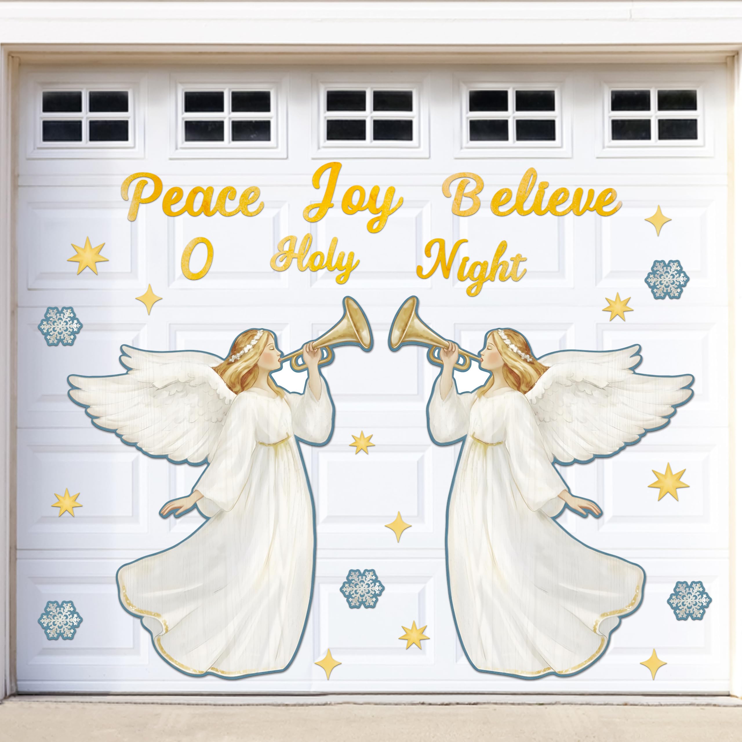 90shine Christmas Garage Door Decorations Magnets, Angel