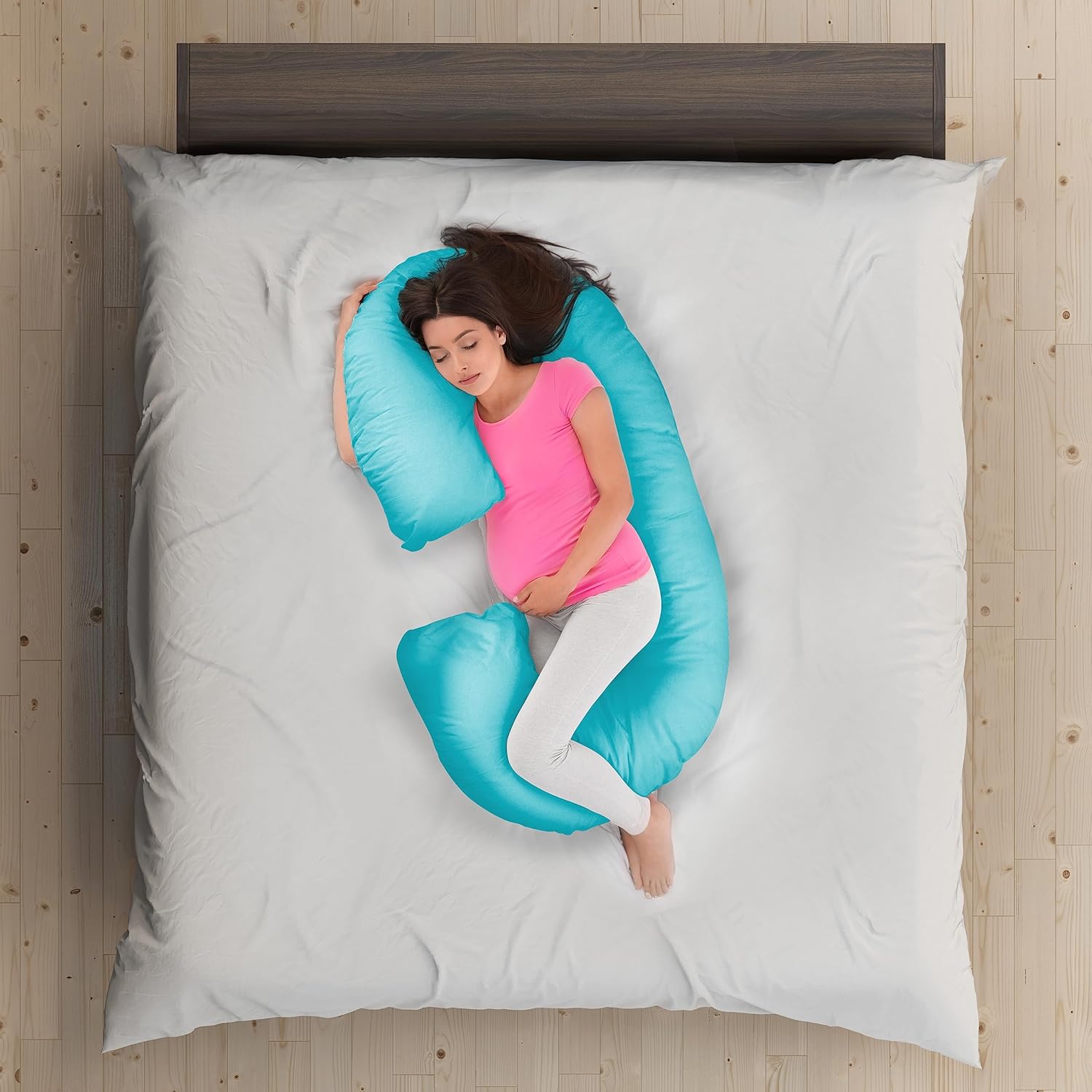 LuvLap CShaped Pregnancy Pillow Full Body Maternity Support for