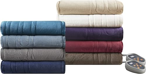Miniatura 9 de Beautyrest - Manta Eléctrica Reversible de Felpa ultraligera - Manta Eléctrica, Regulador de Múltiples Niveles de Calor Acogedor Sofá Sala de Estar,